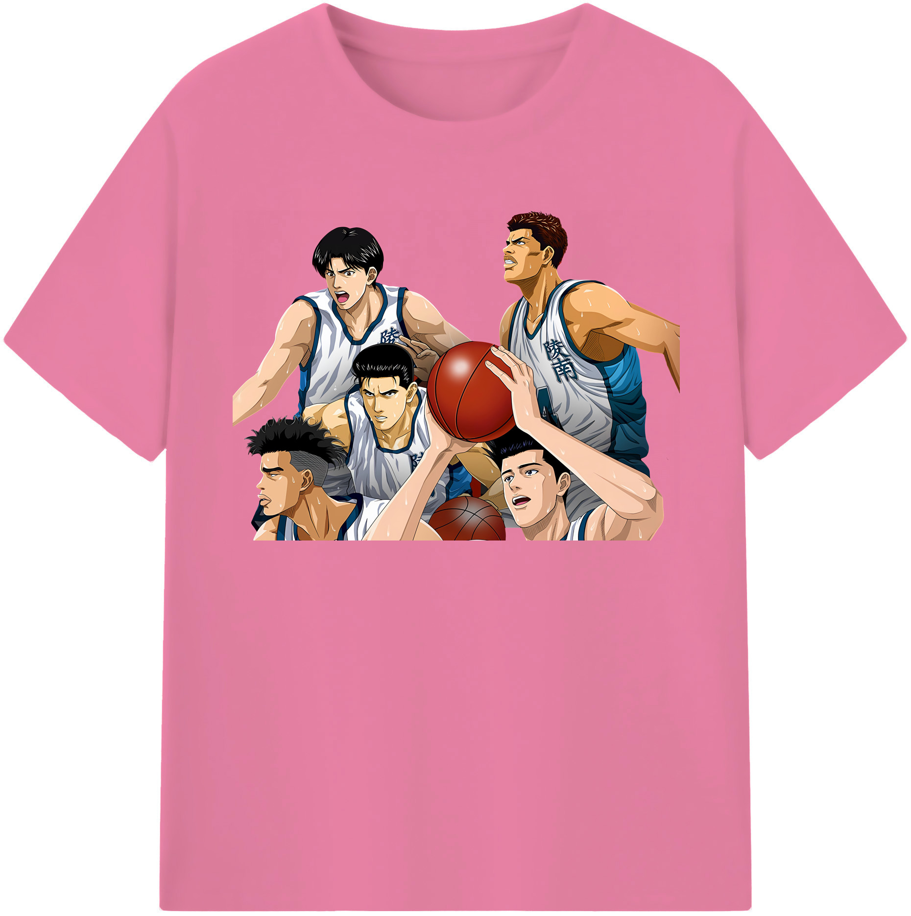 SLAM DUNK／スラムダンク 綿100％半袖Tシャツ（フロントプリント）